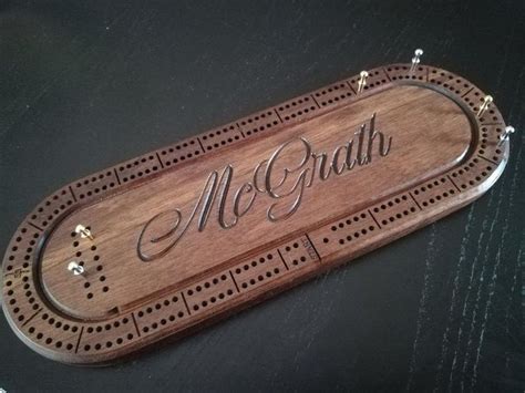 Personalized Cribbage Board 2 Person Engraved Wood Custom Etsy