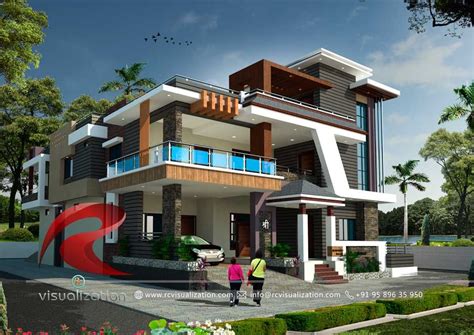 3d Bungalow Designs Gallery Rc Visualization Structural Plan And