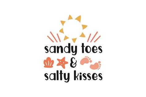 Sandy Toes And Salty Kisses Graphic By Craftbundles · Creative Fabrica