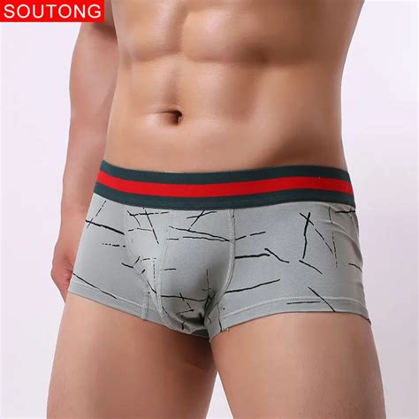 Mens Cotton Underwear Boxers Shorts Men Boxers Printed Men Soft Underpants Underwear Boxers In