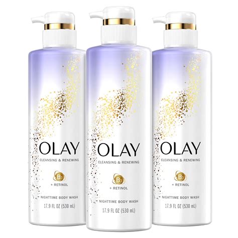 Olay Body Wash With Retinol Cleansing And Renewing 179 Oz 3 Pack