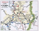 Asheville NC roads map