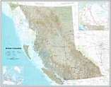Topographic Map Of British Columbia | Tourist Map Of English