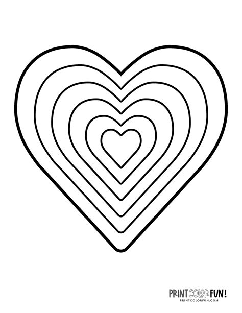 Heart Coloring Pages A Huge Collection Of Free Valentine S Day Printables Print Color Fun