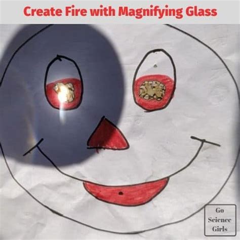 How To Start Fire With A Magnifying Glass Go Science Girls