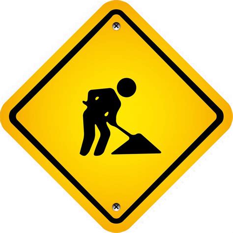Construction Sign Free Transparent Image Hd Traffic Sign Clipart