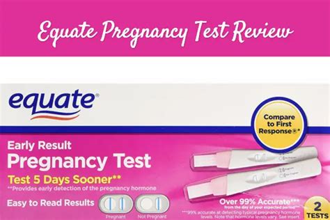 Equate Pregnancy Test Review Instructions And Accuracy