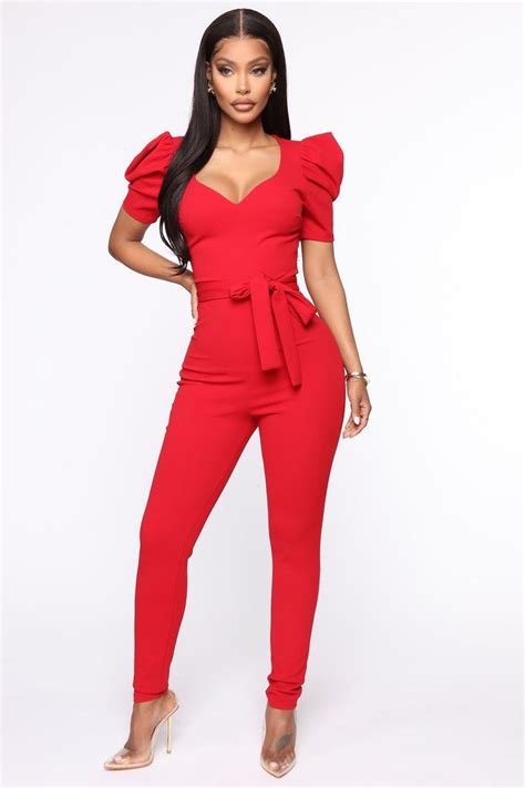 Asking Myself Jumpsuit Red Fashion Jumpsuit Fashion Fashion Nova Jumpsuit