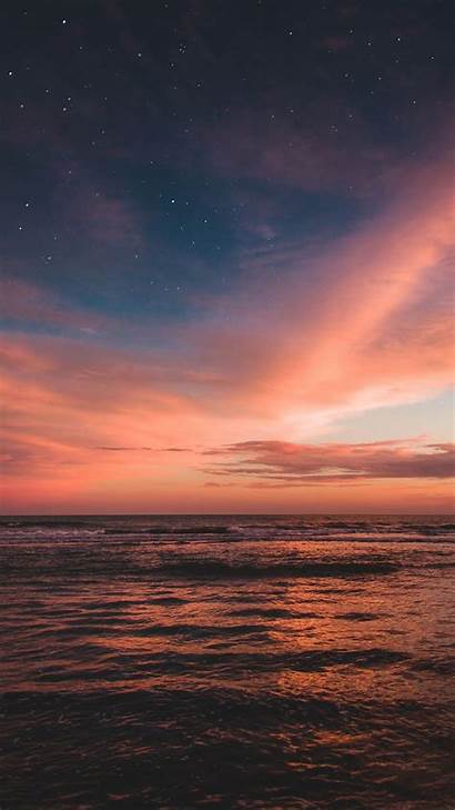 Iphone Sunset Aesthetic Wallpapers Sky Stunning Sea