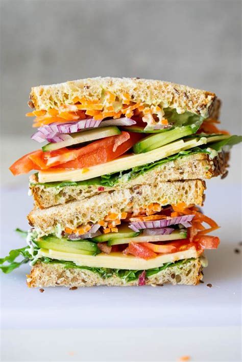 Easy Healthy Salad Sandwich Simply Delicious Recipe Easy Lunch