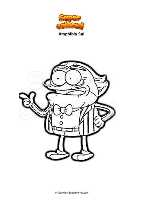 Coloring Page Amphibia Sal Supercolored