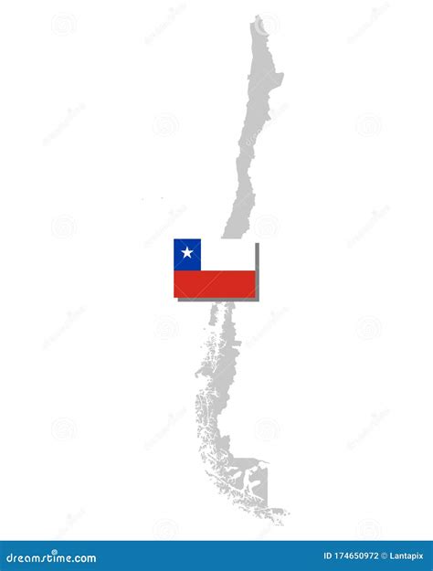 Flag And Map Of Chile Stock Vector Illustration Of Banner 174650972