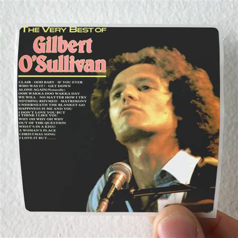 Gilbert Osullivan The Best Of Gilbert Osullivan Album Cover Sticker