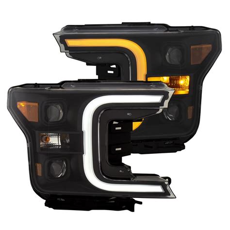 Anzo Led Projector Plank Style Switchback Headlights Blackamber