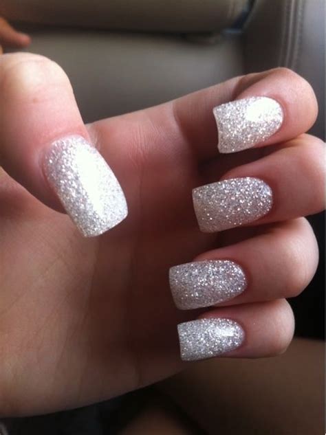 silver shimmer glitter nails pictures   images  facebook tumblr pinterest