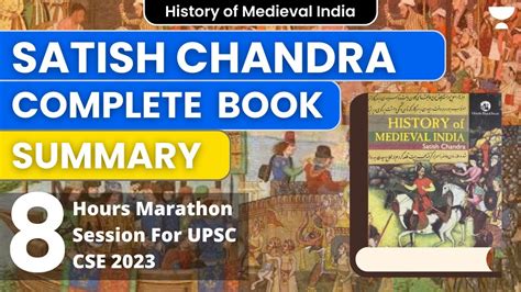 8 Hours Non Stop Marathon Satish Chandra Book Summary Medieval