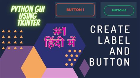 1 Python Gui Create Label And Buttons Using Tkinter In Python