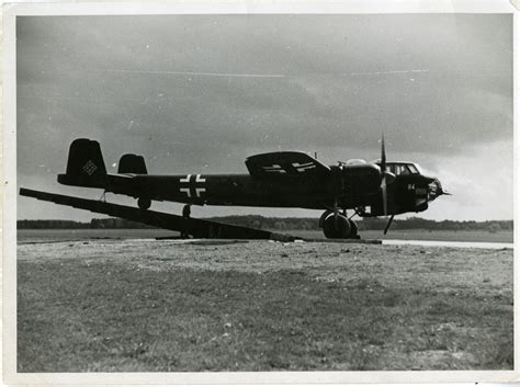 German Bomber On A Runway Germany 1942 The Digital Collections Of