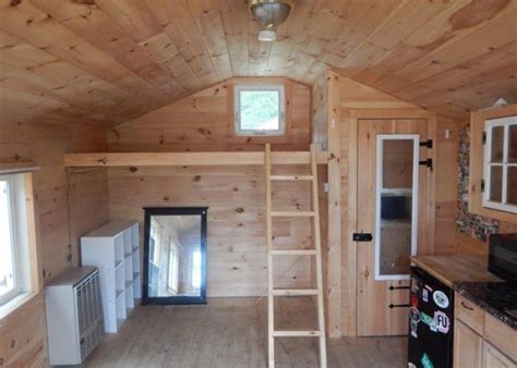 12x20 Rental Cabin Sleeping Loft Storage Area And Bathroom Tiny