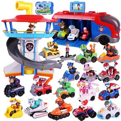 Paw Patrol Toy Set Rescue Bus Aircraft Puppy Patrol Marshall