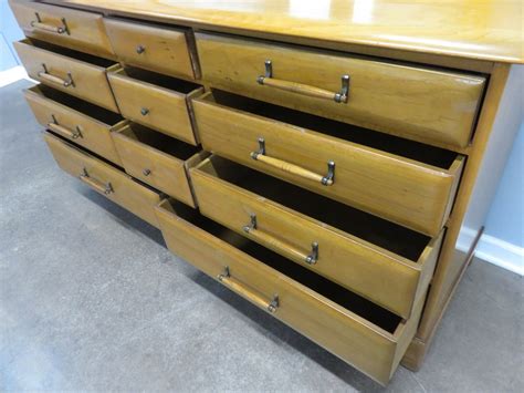Transitional Design Online Auctions Mid Century Triple Dresser And Mirror