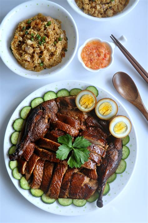 The braised version is typically slowly cooked in a generously seasoned broth. GIVEAWAY TEOCHEW BRAISED DUCK WITH YAM RICE RECIPE + 2 ...