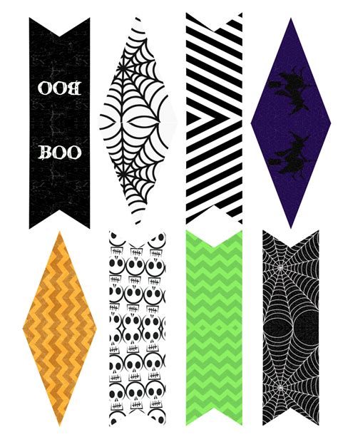 Halloween Banner Bunting Free Printable Paper Trail Design