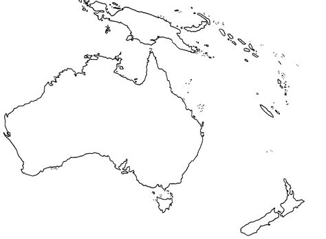 Mapa De Oceania Para Colorear Gluck