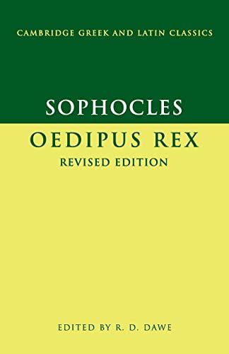 9780521617352 Sophocles Oedipus Rex Cambridge Greek And Latin Classics Sophocles