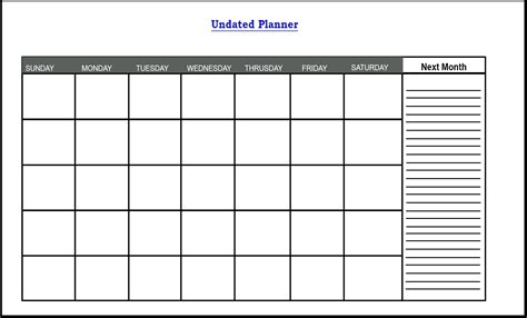 Free Printable Monthly Planner 2020 Template in PDF, Word & Excel