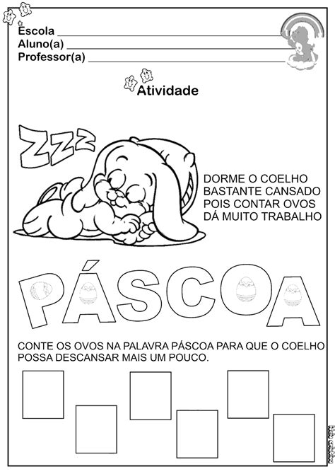 Atividade Pascoa 3 Ano