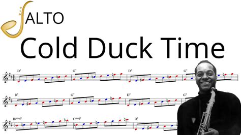 Cold Duck Time Alto Saxophone Backing Track Youtube