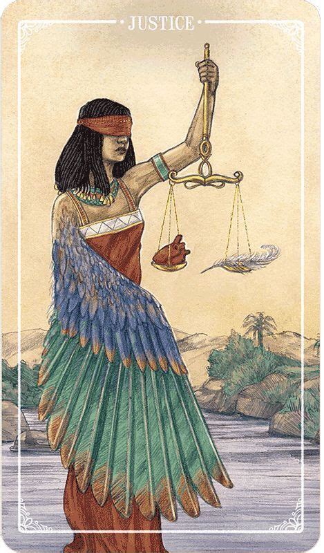 card of the day justice sunday july 9 2017 arte libra libra art egyptian art ancient