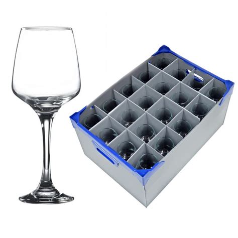 Lal Wine Glasses And Storage Box Large 14oz Catering Products Direct
