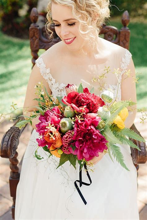 Our bridal bouquets are an affordable alternative to the high price of fresh wedding bouquets. Tropical Chic Miami Wedding by Elaine Palladino - Southern ...