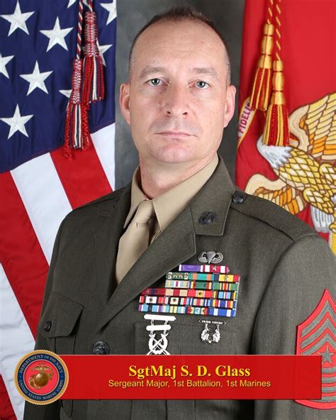 Sergeant Major Stuart D Glass 1st Marine Division Leaders