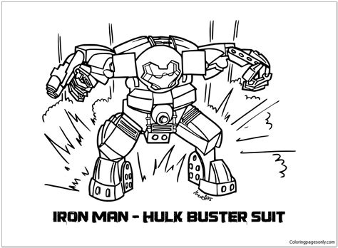 Hulkbuster preparing to fight and defeat hulk coloring pages sailany. Lego Iron Man Hulkbuster Coloring Page - Free Coloring ...