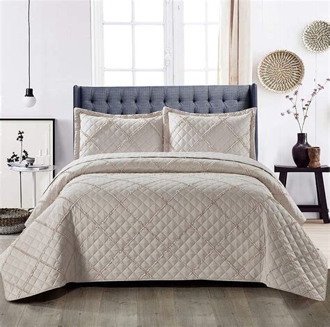 Buy Shop Direct Quilted Bedspreads Double Bed Throws Reversible Embossed Quilted Bed Throw