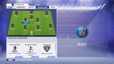 FIFA 19 PSG review  Best formation, Best tactics and instructions