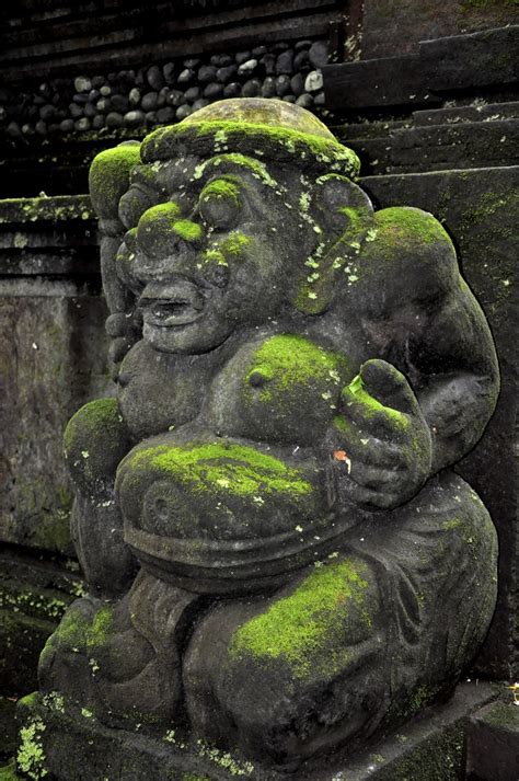 Moss Covered Statue In Monkey Forest Beautiful Bali Pinterest