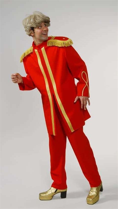 Deluxe Sgt Pepper Costume Red