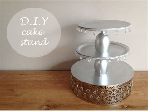 How To Make A Plate Cake Stand Easily At Home Cake Stand Diy Lamp