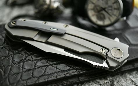 Venom Knives Attacker Tactical Knife Bohler M390 Steel Titanium Carbon