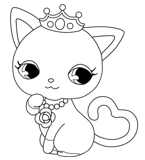Kitten Animals Printable Coloring Pages
