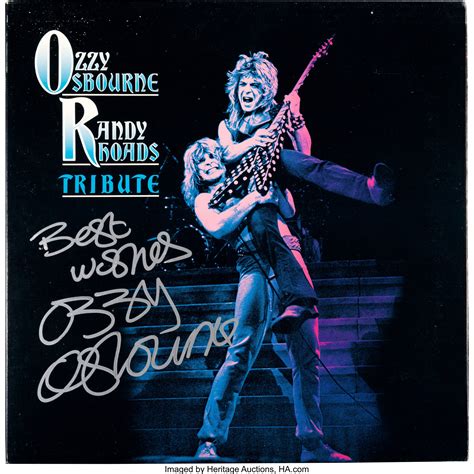 Ozzy Osbourne Signed Tribute Album (1987).... Music Memorabilia | Lot ...