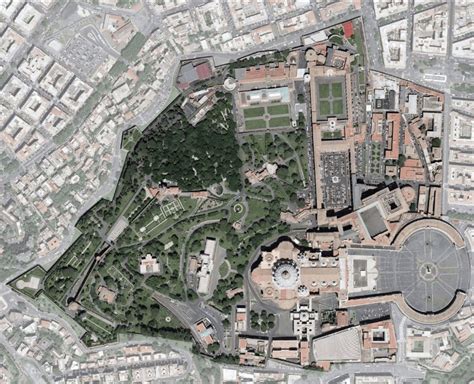 Satellite Map Of Vatican City Wondering Maps