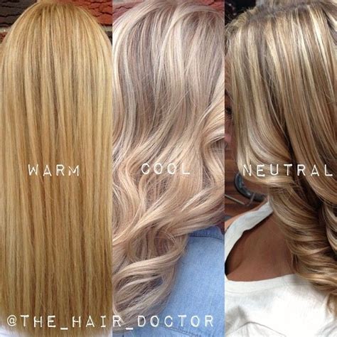 Need Help Deciphering Exactly What The Difference Is Between Warm Cool And Neutral Blondes Try