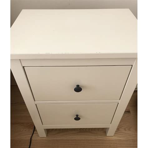 Ikea Hemnes White 2 Drawer Nightstands Aptdeco