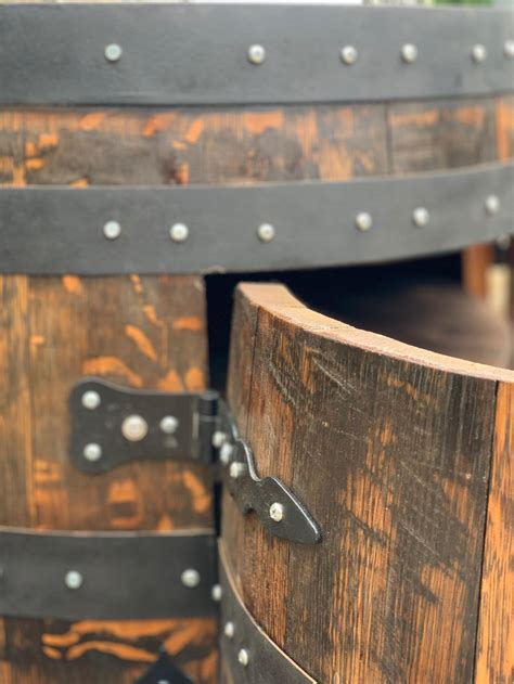 whisky barrel double door cabinet barrel liquor cabinet etsy