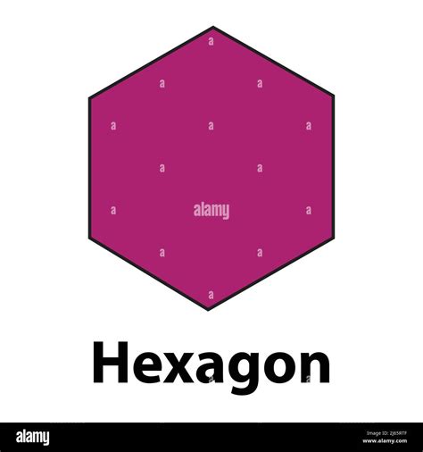 Hexagon Geometric Shape Light Color Vector Stock Vector Image And Art Alamy